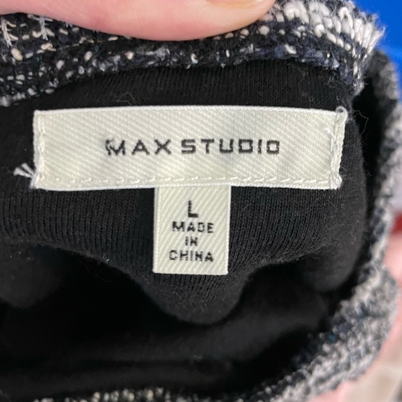 Max studio tweed mini elastic waist mini skirt - Picture 6 of 7